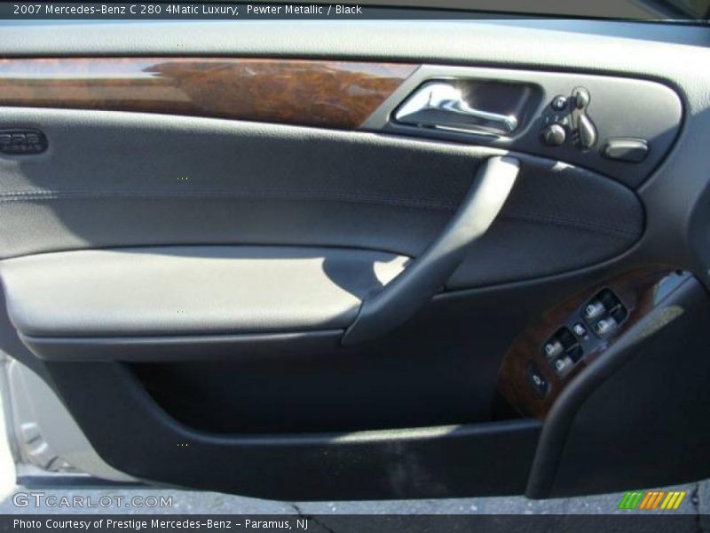 Pewter Metallic / Black 2007 Mercedes-Benz C 280 4Matic Luxury