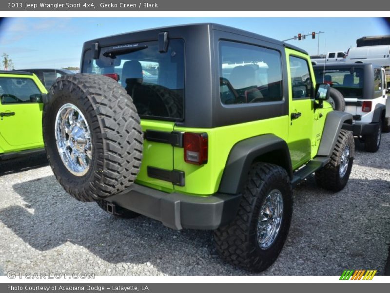Gecko Green / Black 2013 Jeep Wrangler Sport 4x4