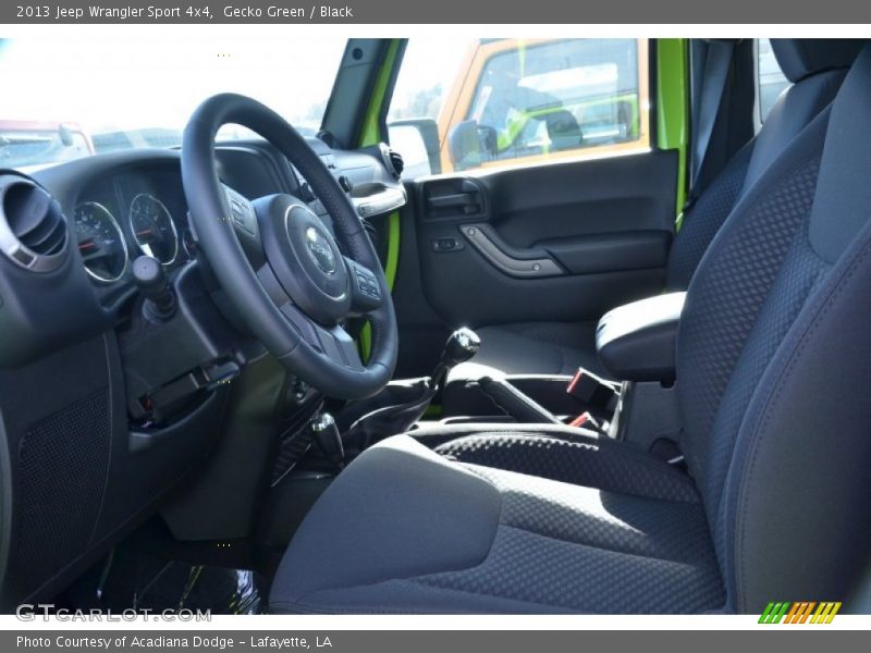 Gecko Green / Black 2013 Jeep Wrangler Sport 4x4