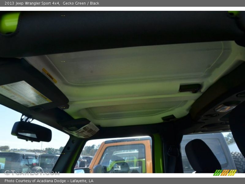 Gecko Green / Black 2013 Jeep Wrangler Sport 4x4