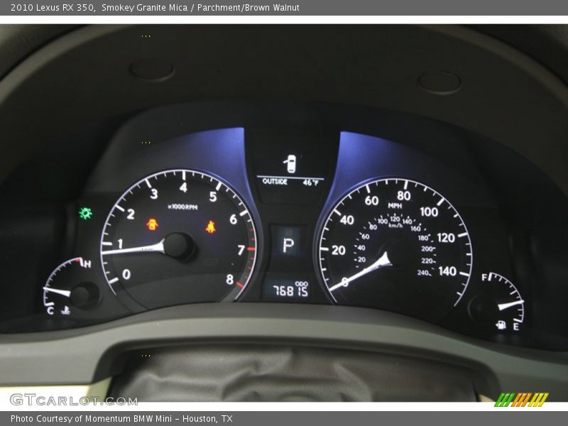 Smokey Granite Mica / Parchment/Brown Walnut 2010 Lexus RX 350