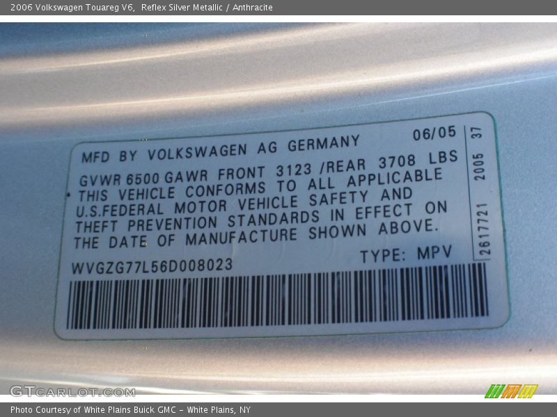 Reflex Silver Metallic / Anthracite 2006 Volkswagen Touareg V6