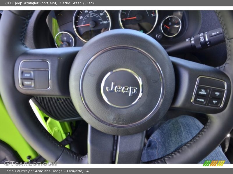 Gecko Green / Black 2013 Jeep Wrangler Sport 4x4