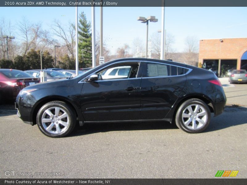 Crystal Black Pearl / Ebony 2010 Acura ZDX AWD Technology