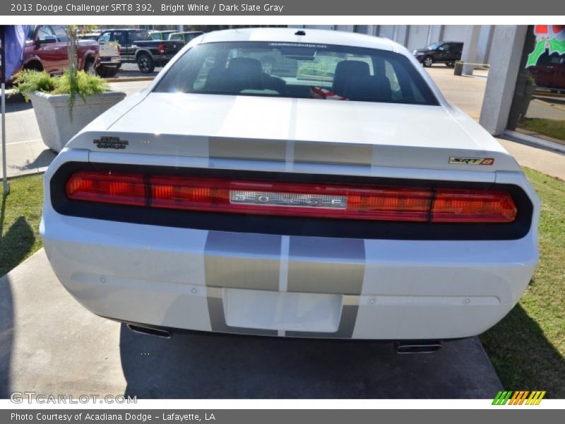 Bright White / Dark Slate Gray 2013 Dodge Challenger SRT8 392