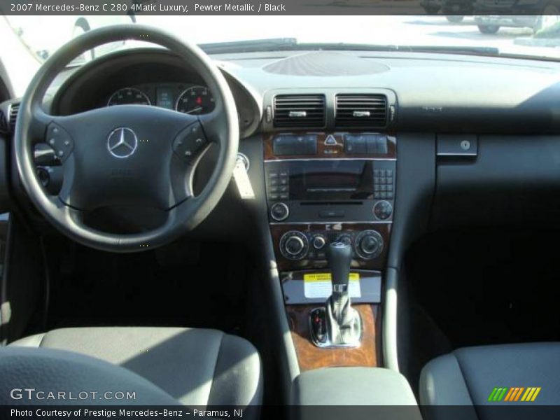 Pewter Metallic / Black 2007 Mercedes-Benz C 280 4Matic Luxury