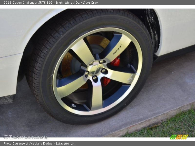 Bright White / Dark Slate Gray 2013 Dodge Challenger SRT8 392