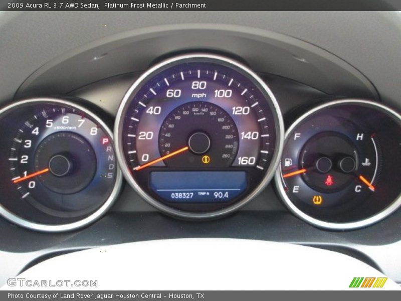  2009 RL 3.7 AWD Sedan 3.7 AWD Sedan Gauges