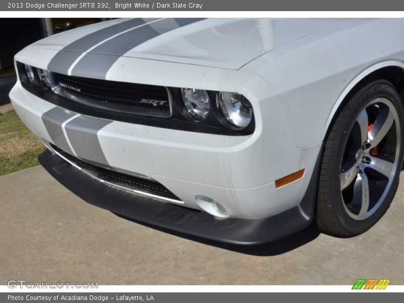 Bright White / Dark Slate Gray 2013 Dodge Challenger SRT8 392