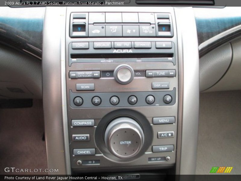 Controls of 2009 RL 3.7 AWD Sedan