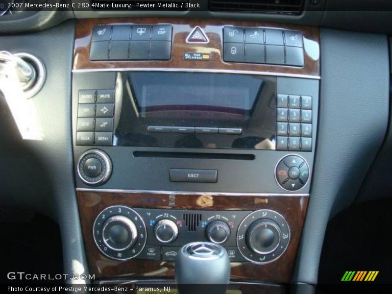 Pewter Metallic / Black 2007 Mercedes-Benz C 280 4Matic Luxury