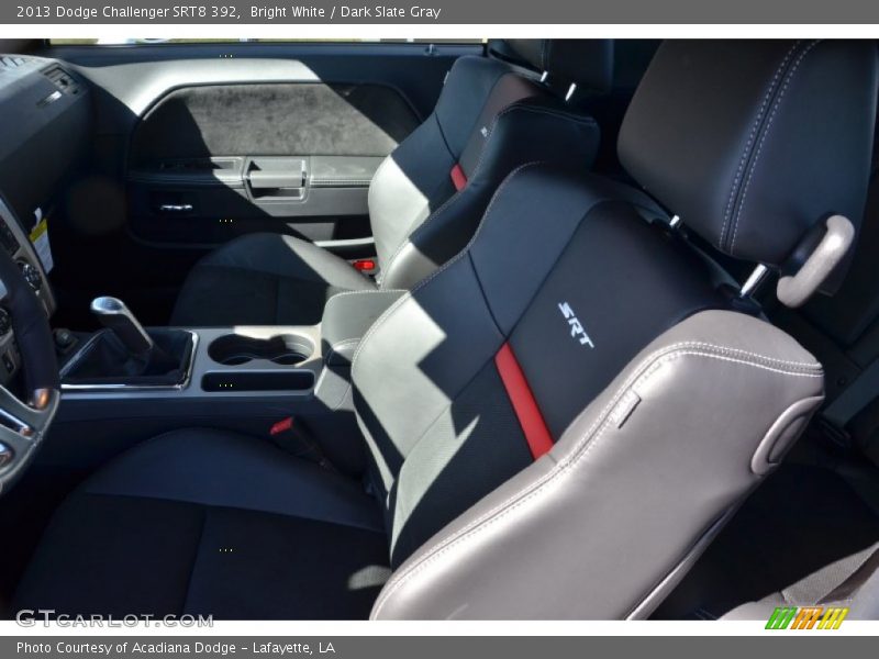 Bright White / Dark Slate Gray 2013 Dodge Challenger SRT8 392