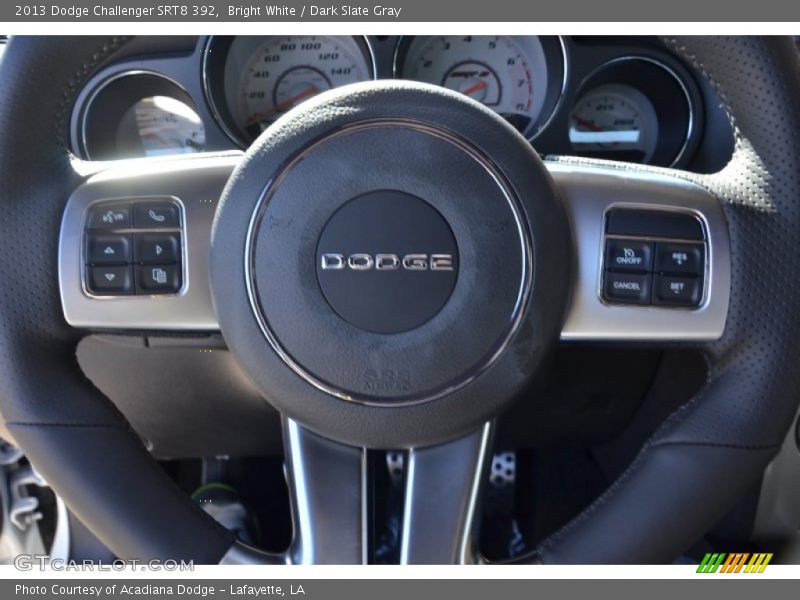 Bright White / Dark Slate Gray 2013 Dodge Challenger SRT8 392