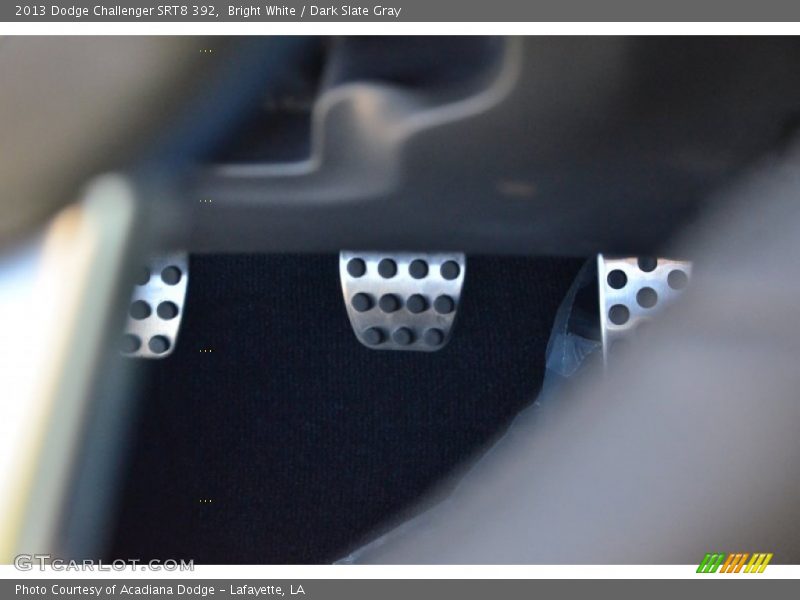 Bright White / Dark Slate Gray 2013 Dodge Challenger SRT8 392