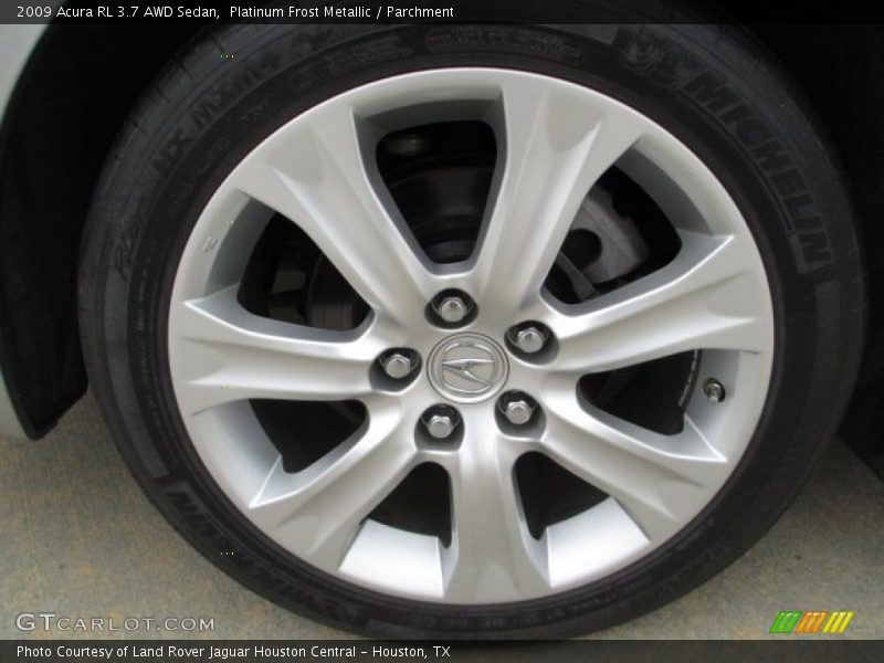 Platinum Frost Metallic / Parchment 2009 Acura RL 3.7 AWD Sedan