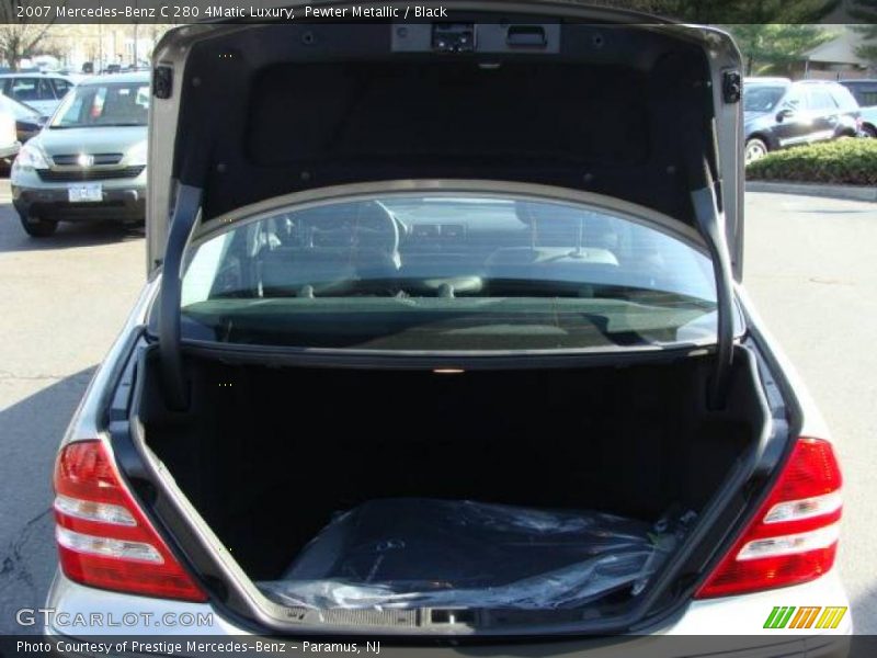 Pewter Metallic / Black 2007 Mercedes-Benz C 280 4Matic Luxury