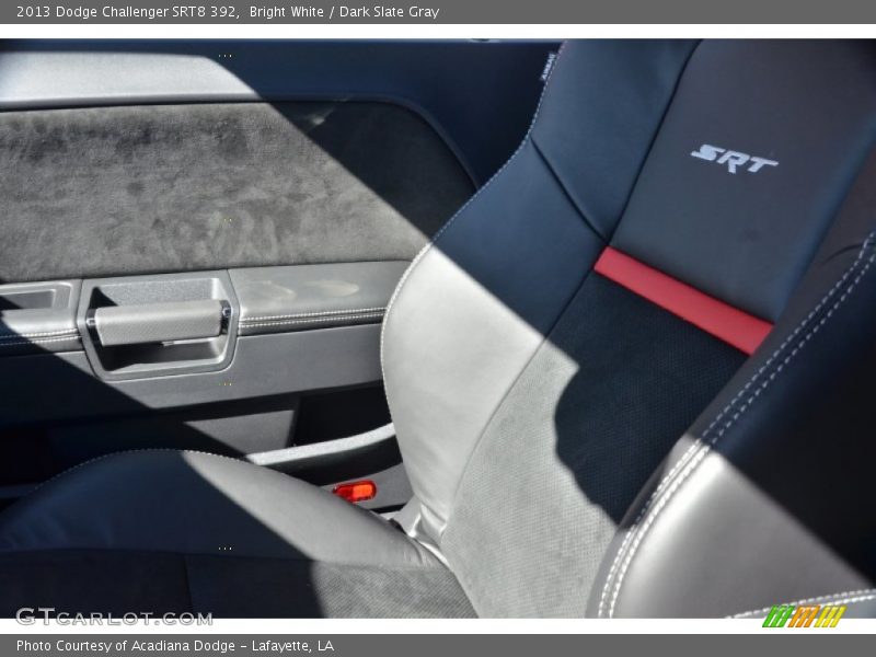 Bright White / Dark Slate Gray 2013 Dodge Challenger SRT8 392