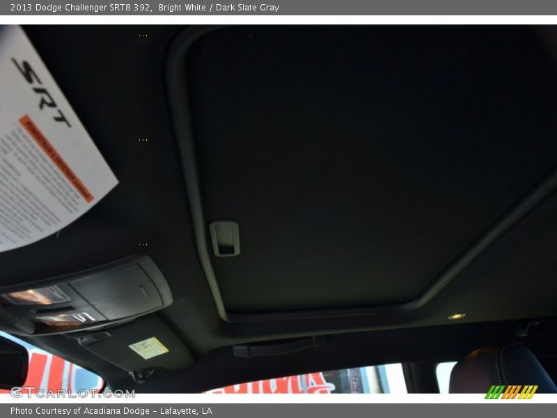 Bright White / Dark Slate Gray 2013 Dodge Challenger SRT8 392