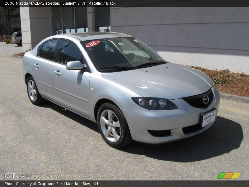Sunlight Silver Metallic / Black 2006 Mazda MAZDA3 i Sedan