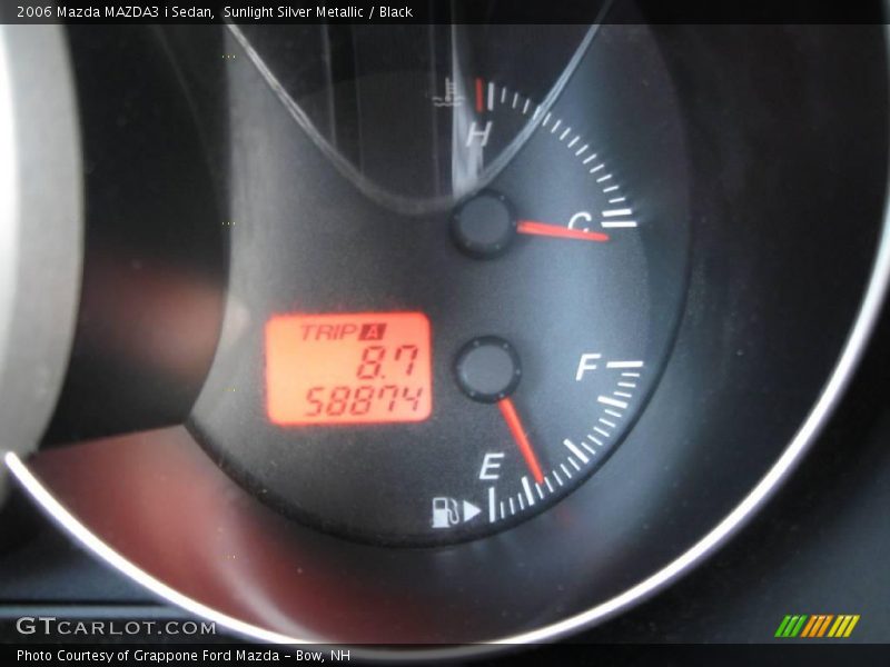 Sunlight Silver Metallic / Black 2006 Mazda MAZDA3 i Sedan