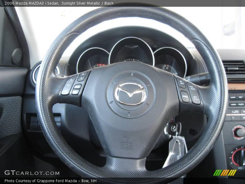 Sunlight Silver Metallic / Black 2006 Mazda MAZDA3 i Sedan