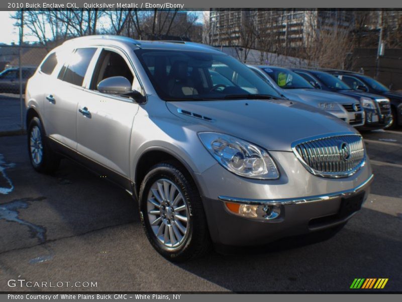 Quicksilver Metallic / Ebony/Ebony 2010 Buick Enclave CXL