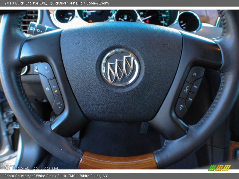 Quicksilver Metallic / Ebony/Ebony 2010 Buick Enclave CXL