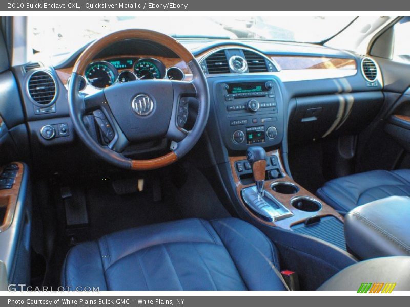 Quicksilver Metallic / Ebony/Ebony 2010 Buick Enclave CXL