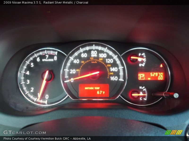Radiant Silver Metallic / Charcoal 2009 Nissan Maxima 3.5 S