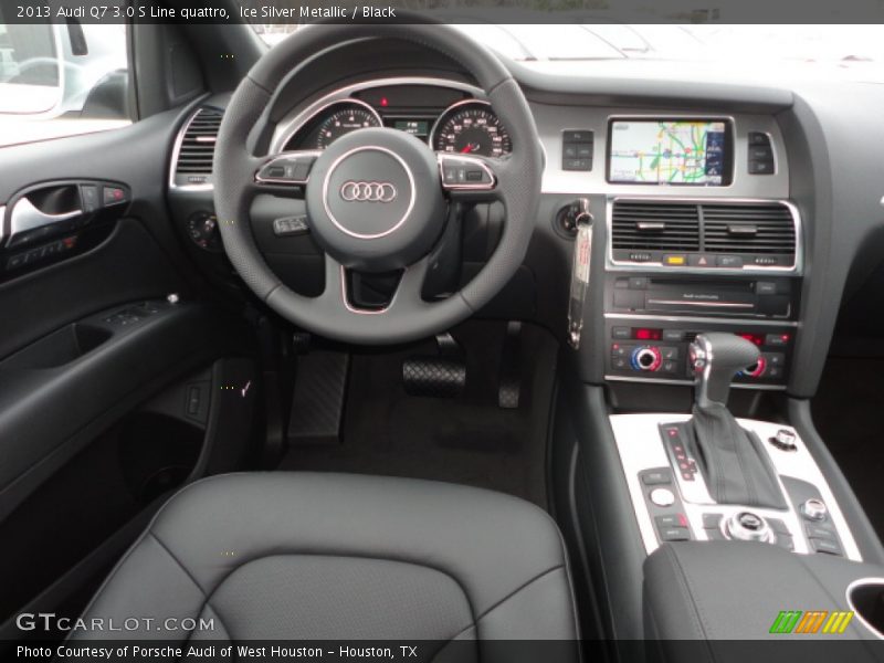 Ice Silver Metallic / Black 2013 Audi Q7 3.0 S Line quattro