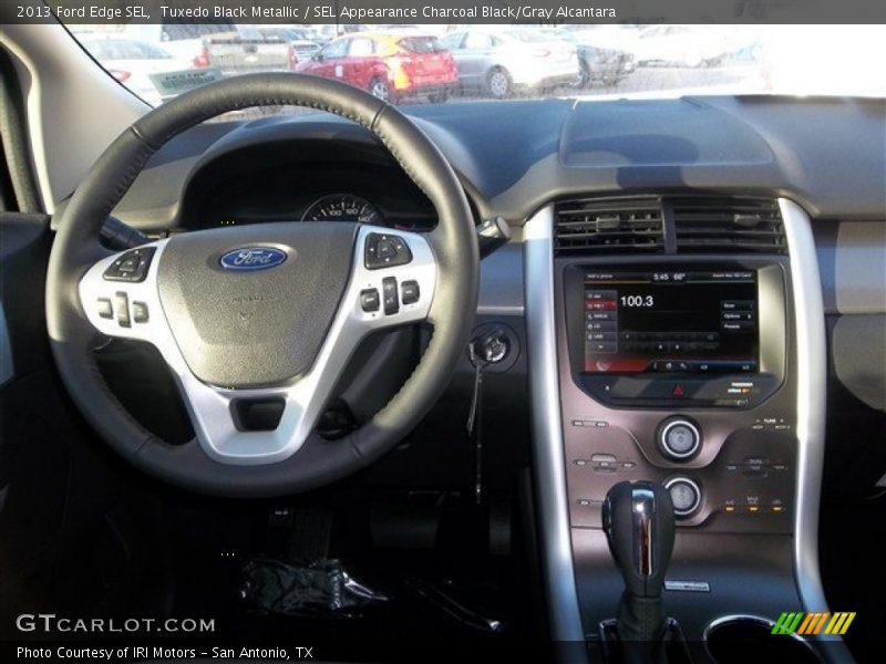 Tuxedo Black Metallic / SEL Appearance Charcoal Black/Gray Alcantara 2013 Ford Edge SEL
