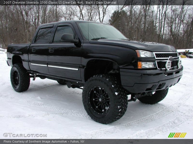 Black / Dark Charcoal 2007 Chevrolet Silverado 1500 Classic LS Crew Cab 4x4