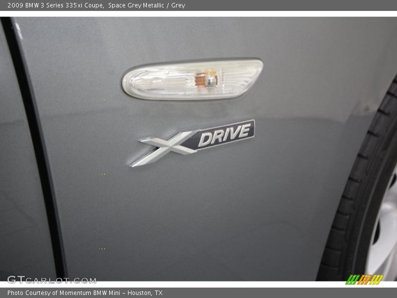 Space Grey Metallic / Grey 2009 BMW 3 Series 335xi Coupe