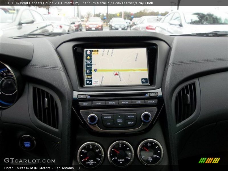 Platinum Metallic / Gray Leather/Gray Cloth 2013 Hyundai Genesis Coupe 2.0T Premium