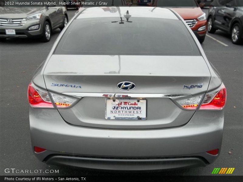 Hyper Silver Metallic / Gray 2012 Hyundai Sonata Hybrid