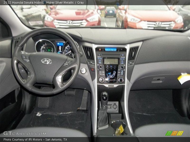 Hyper Silver Metallic / Gray 2012 Hyundai Sonata Hybrid
