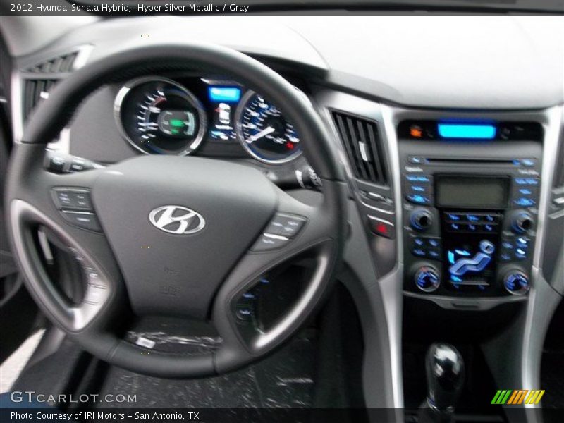 Hyper Silver Metallic / Gray 2012 Hyundai Sonata Hybrid