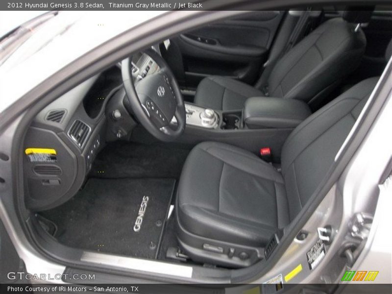 Titanium Gray Metallic / Jet Black 2012 Hyundai Genesis 3.8 Sedan