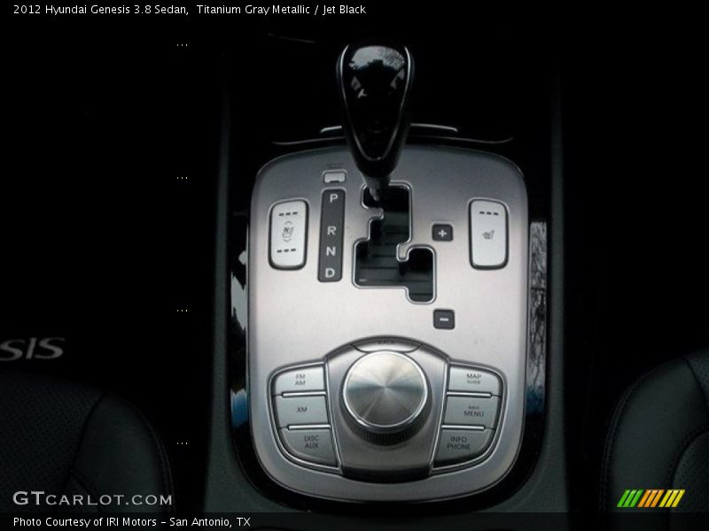 Titanium Gray Metallic / Jet Black 2012 Hyundai Genesis 3.8 Sedan
