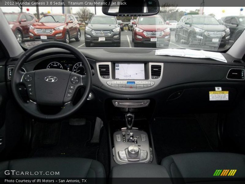 Titanium Gray Metallic / Jet Black 2012 Hyundai Genesis 3.8 Sedan