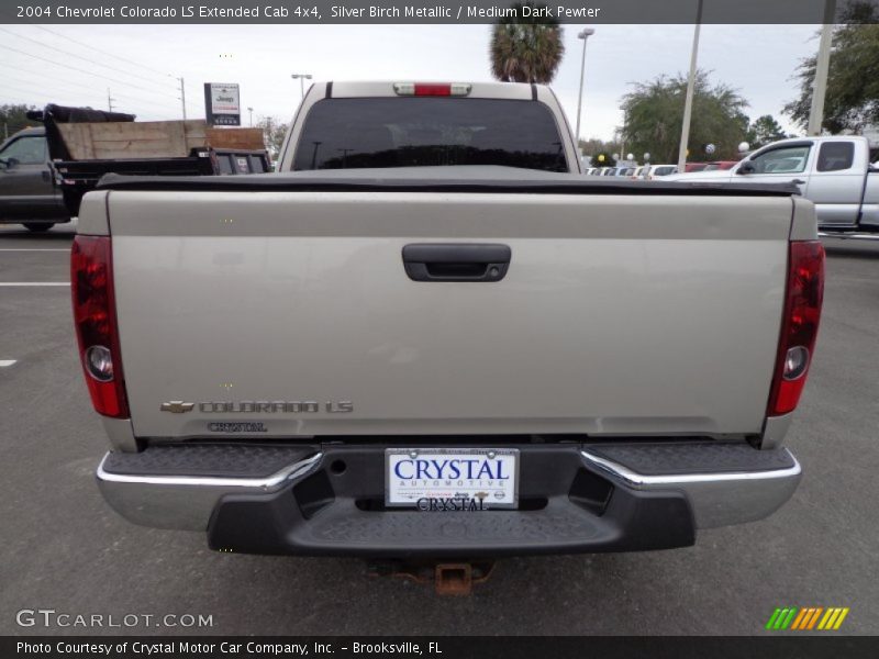 Silver Birch Metallic / Medium Dark Pewter 2004 Chevrolet Colorado LS Extended Cab 4x4