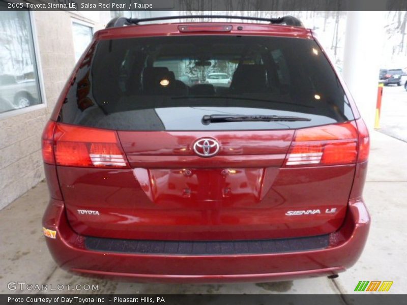 Salsa Red Pearl / Taupe 2005 Toyota Sienna LE