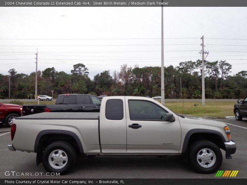 Silver Birch Metallic / Medium Dark Pewter 2004 Chevrolet Colorado LS Extended Cab 4x4