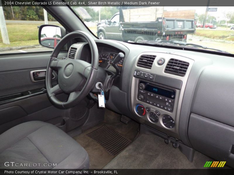 Silver Birch Metallic / Medium Dark Pewter 2004 Chevrolet Colorado LS Extended Cab 4x4