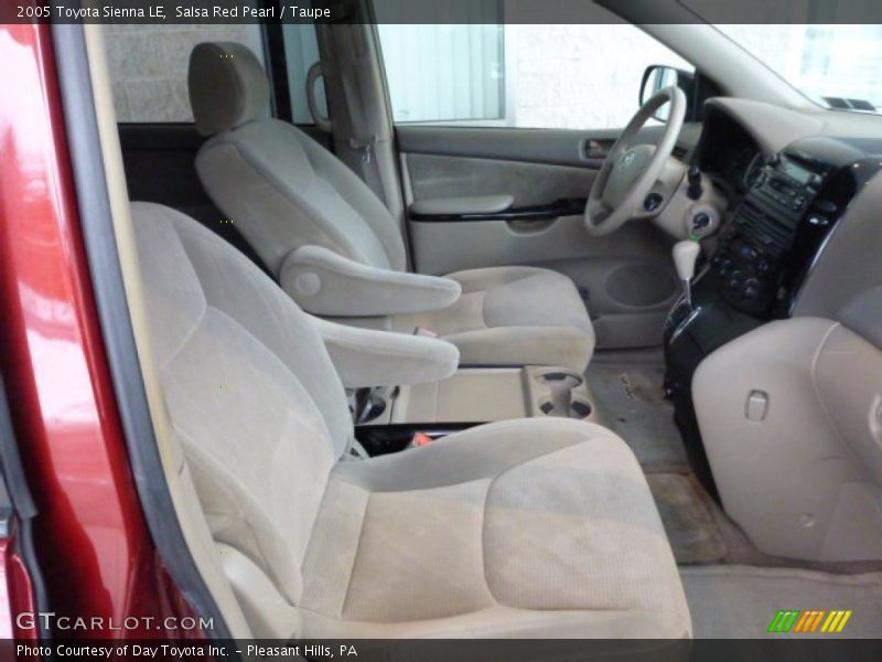 Salsa Red Pearl / Taupe 2005 Toyota Sienna LE