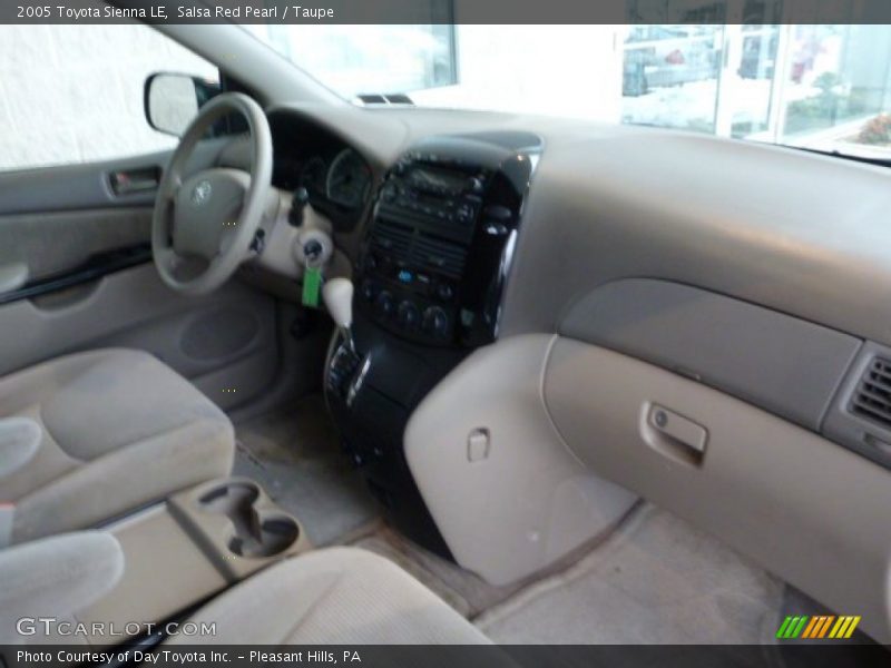 Salsa Red Pearl / Taupe 2005 Toyota Sienna LE