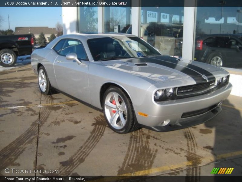 Bright Silver Metallic / Dark Slate Gray 2009 Dodge Challenger SRT8