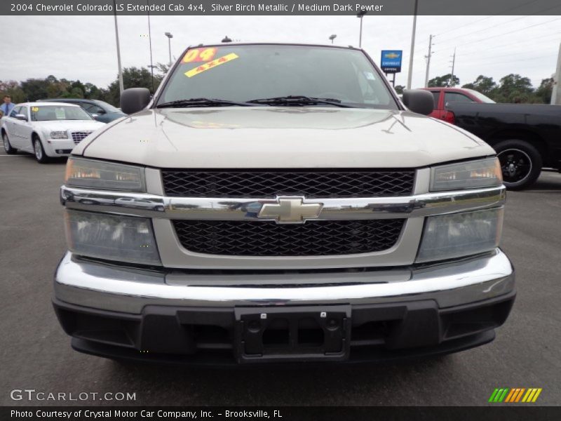 Silver Birch Metallic / Medium Dark Pewter 2004 Chevrolet Colorado LS Extended Cab 4x4