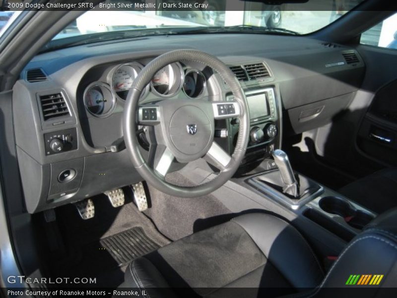 Bright Silver Metallic / Dark Slate Gray 2009 Dodge Challenger SRT8
