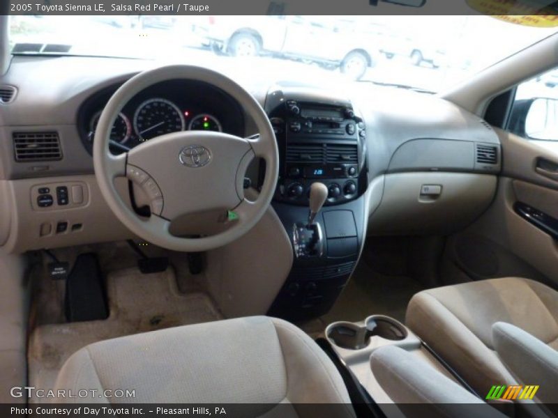 Salsa Red Pearl / Taupe 2005 Toyota Sienna LE
